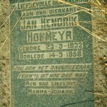 HOFMEYR Jan Hendrik 1932-1958
