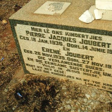 JOUBERT Pierre Jacques 1936-1937 :: JOUBERT Erene 1939-1939