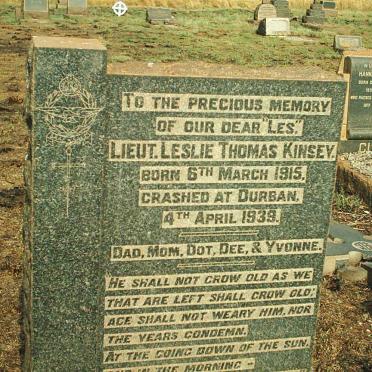 KINSEY Leslie Thomas 1915-1939