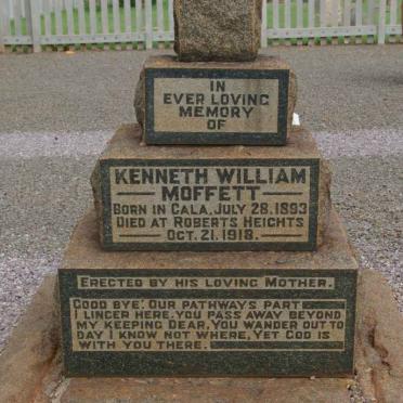 MOFFETT Kenneth William 1893-1918