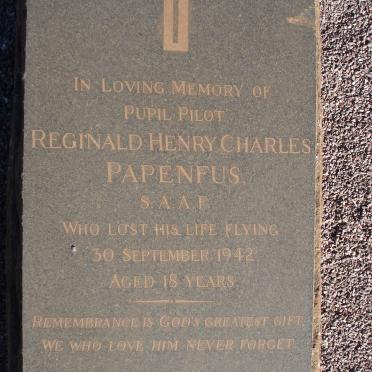 PAPENFUS Reginald Henry Charles -1942