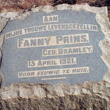 PRINS Fanny nee BRAMLEY -1921