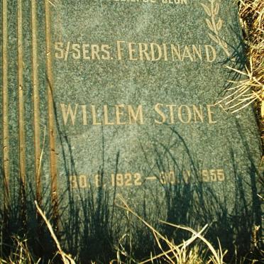 STONE Ferdinand Willem 1922-1955