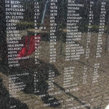 27. Leer 1984 vervolg, Lugmag 1984, Vloot 1984, Geneeskundige diens 1984