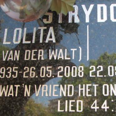STRYDOM Albert 1930- &amp; Lolita VAN DER WALT 1935-2008
