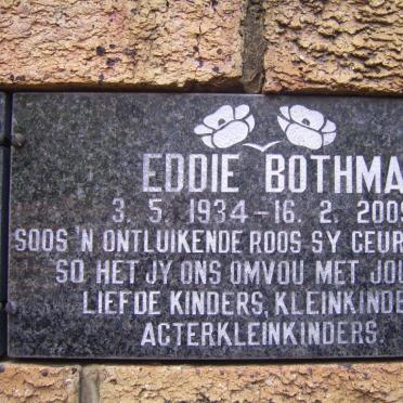BOTHMA Eddie 1934-2009
