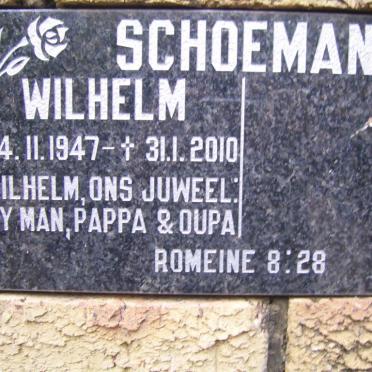 SCHOEMAN Wilhelm 1947-2010