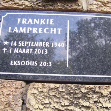 LAMPRECHT Frankie 1940-2013