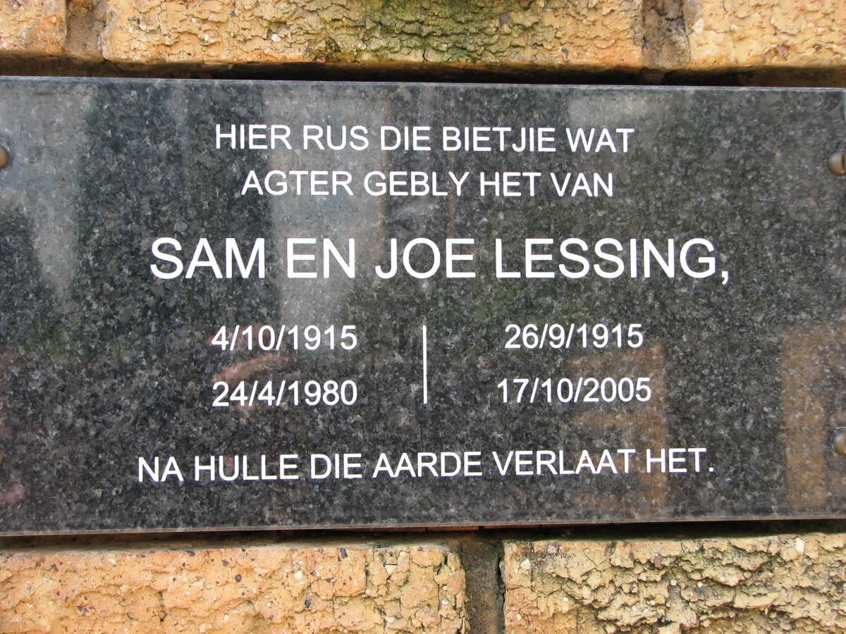 LESSING Sam 1915-1980 &amp; Joe 1915-2005