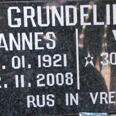 GRUNDELING Hannes 1921-2008 &amp; Vya 1924-