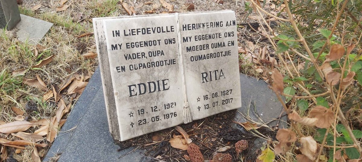 ? Eddie 1921-1976 & Rita 1927-2017