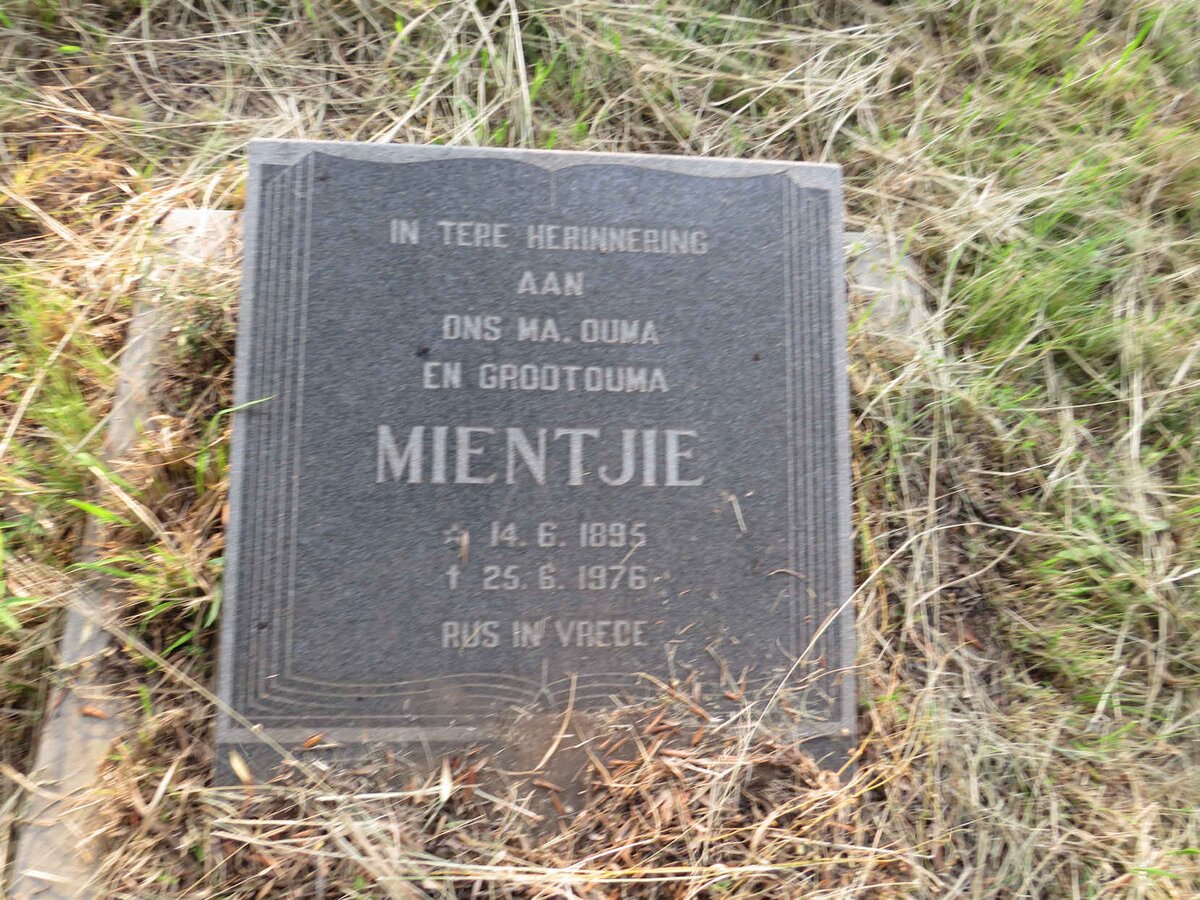 ? Mientjie 1895-1976