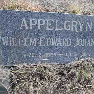 APPELGRYN Willem Edward Johannes 1925-1984