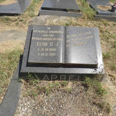 APPEL Elsie G.J. 1896-1967