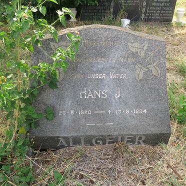 ALLGEIER Hans J. 1920-1964