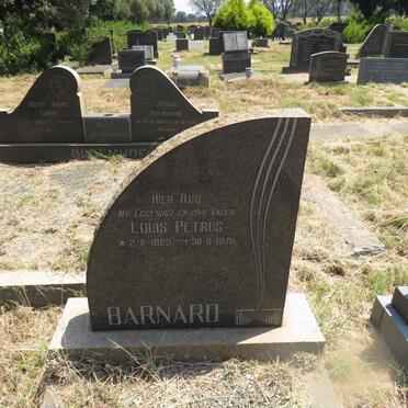 BARNARD Louis Petrus 1923-1970