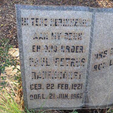 BADENHORST Paul Petrus 1921-1962