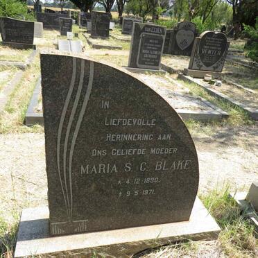 BLAKE Maria S.C. 1890-1971 