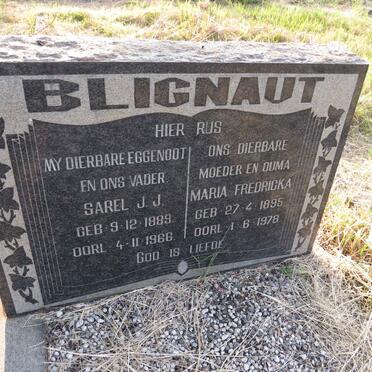 BLIGNAUT Sarel J.J. 1889-1966 & Maria Fredricka 1895-1978