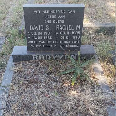 BOOYZEN David S. 1907-1966 &amp; Rachel M. 1909-1973