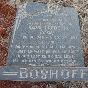 BOSHOFF Karel Frederik 1948-1983
