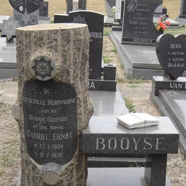 BOOYSE Gabriel Ernst 1934-1970