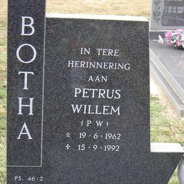 BOTHA Petrus Willem 1962-1992