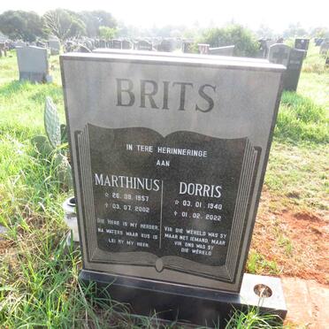 BRITS Marthinus 1957-2002 & Dorris 1940-2022