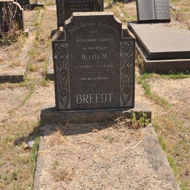 BREEDT Aletta M. 1909-1964