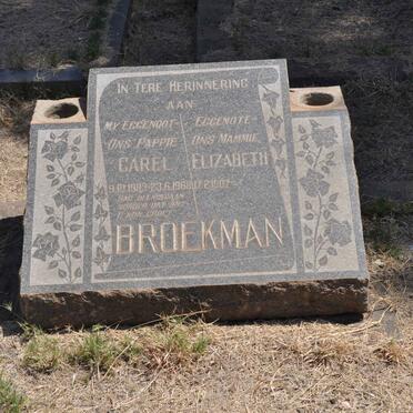 BROEKMAN Carel 1903-1968 &amp; Elizabeth 1907-