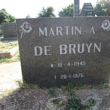 BRUYN Martin A., de 1945-1976