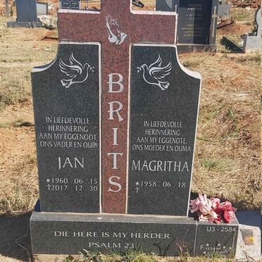 BRITS Jan 1960-2017 &amp; Magritha 1958-