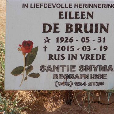 BRUIN Eileen, de 1926-2015