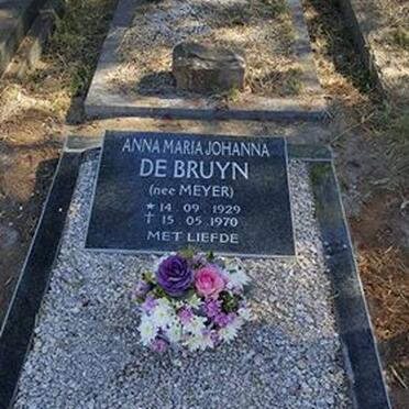 BRUYN Anna Maria Johanna, de nee MEYER 1929-1970
