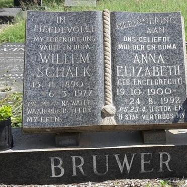 BRUWER Willem Schalk 1890-1977 &amp; Anna Elizabeth ENGELBRECHT 1900-1992