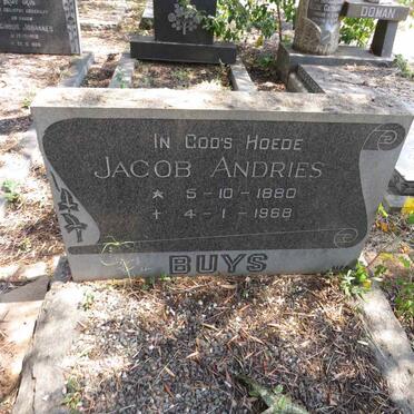 BUYS Jacob Andries 1880-1968