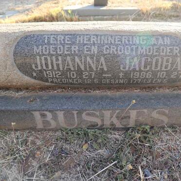 BUSKES Johanna Jacoba 1912-1986