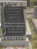 COETZEE Joseph E. ?-? &amp; Martha Christina SMITH ?-?