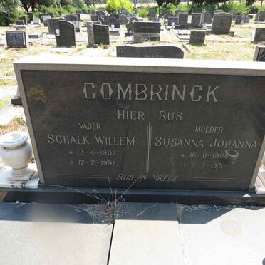 COMBRINCK Schalk Willem 1907-1992 & Susanna Johanna 1908-1971