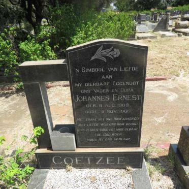 COETZEE Johannes Ernest 1903-1966