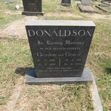 DONALDSON Gordon 1910-1981 & Grace 1911-1983