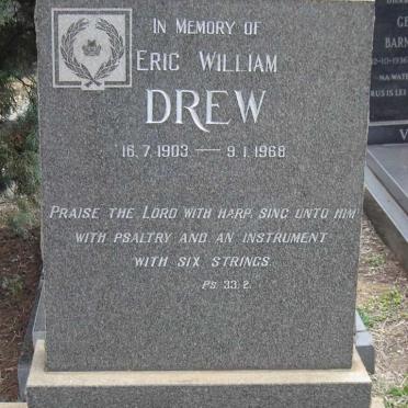 DREW Eric William 1903-1968