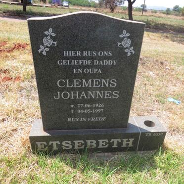 ETSEBETH Clemens Johannes 1926-1997
