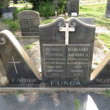 FUNGA Manuel Antonie 1884-1965 & Margaret Johanna S. 1895-1974