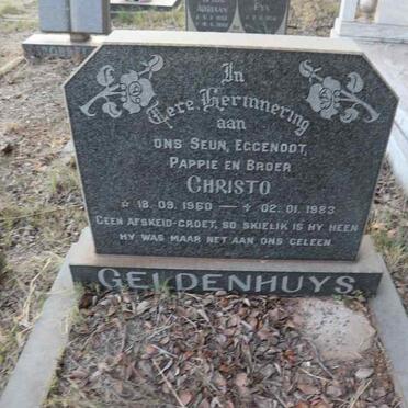 GELDENHUYS Christo 1960-1983