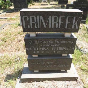 GRIMBEEK Wilhelmina Petronella 1925-1972 