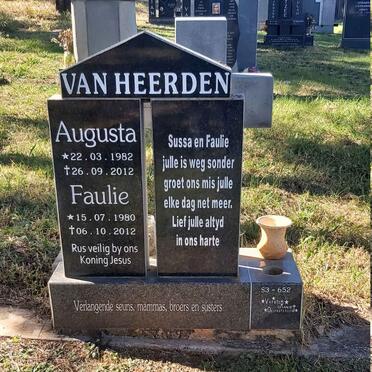 HEERDEN Augusta, van 1982-2012 :: HEERDEN Faulie, van 1980-2012