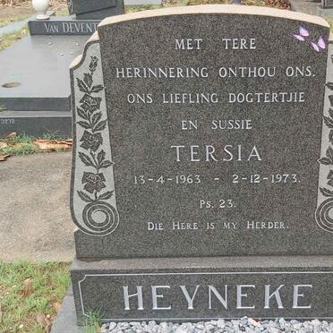 HEYNEKE Tersia 1963-1973