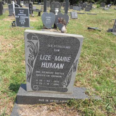 HUMAN Lize-Marie 1976-1996