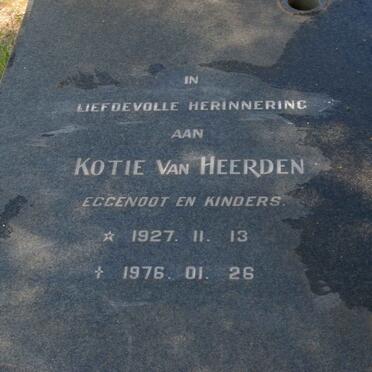HEERDEN Kotie, van 1927-1976